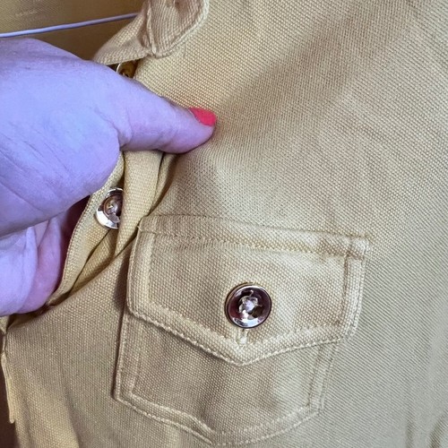 Talbots yellow long sleeve Polo shirt BNWT - Picture 8 of 10