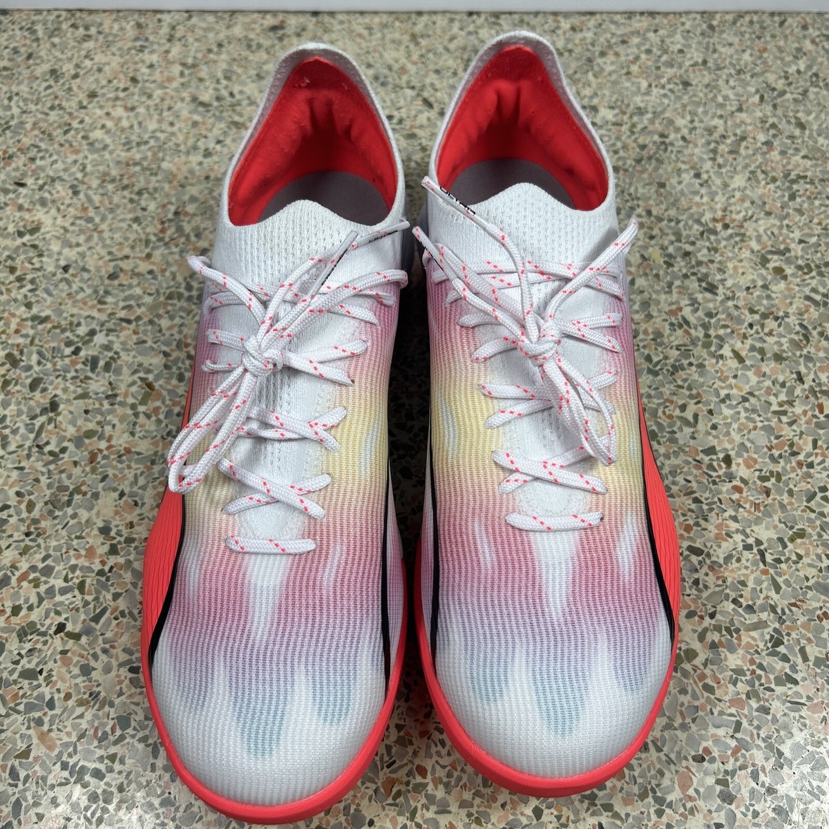 Puma Ultra Ultimate FG AG Soccer Cleats Mens 8 White Fire Orchid PUMA Ultra Ultimate FG/AG Breakthrough - White/Black/Fire Orchid main image 2