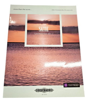Satie Gnosienne No. 3 Sheet Music Piano Piano Solo Edition Peters New Sheet Music
