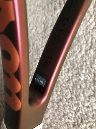 2 WILSON PRO STAFF 97L V14 4 1/8" RACKET #0217-1,2 - Picture 9 of 11