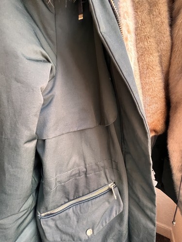 Parka para mujer Zara talla 10/M verde oscuro - Imagen 3 de 3