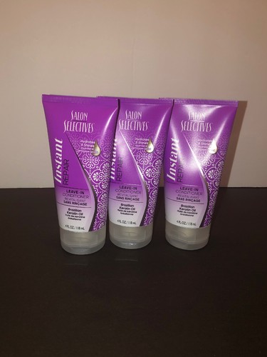 (3) Salon Selectives Instant Repair Brazilian Keratin Leave in Haarspülung