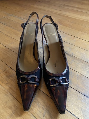 Stuart Weitzman Kitten Heel Strappy Heels
