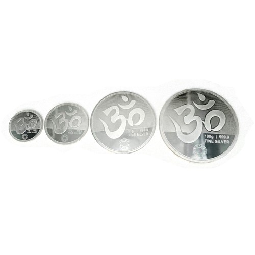 999 Pure Silver Ganesha Lakshmi MMTC Certified 100 Gram Sealed Coin - Picture 11 of 12
