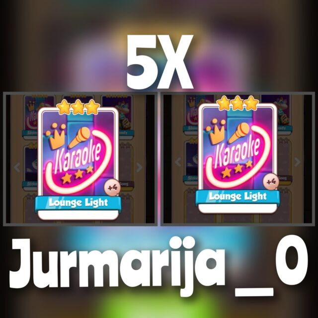 5 x Lounge Light ( Mic Meows Set ) :- Coin Master Cards ( Fast Delivery ) 5 x Lounge Light ( Mic Meows Set ) :- Coin Master Cards ( Fast Delivery )