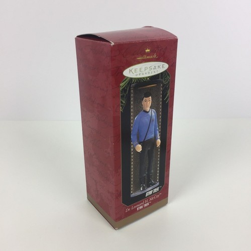Star Trek Dr Leonard H McCoy Bones Ornament Hallmark Keepsake 1997 in Box - Bild 9 von 11