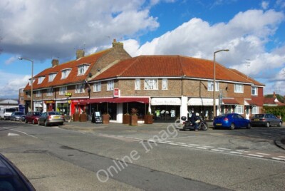 Photo 6x4 Shops, Goring Ferring And a cafe on the corner. c2010