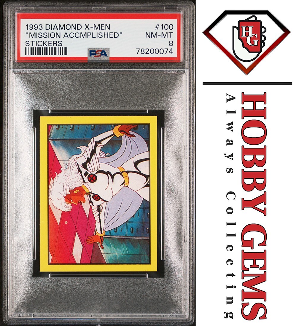 STORM PSA 8 1993 Diamond Marvel X-Men Sticker #100