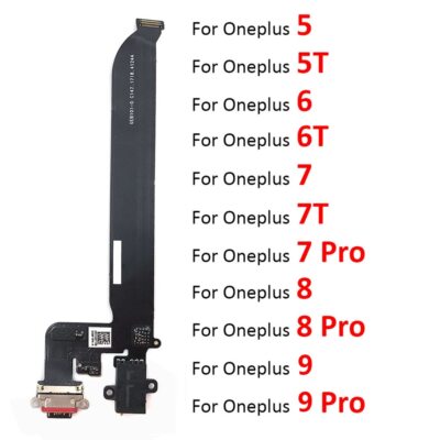 USB Charging Port Board Flex Cable For OnePlus 5 5T 6 6T 7 7T 8 8T 9 Pro 9R 10T