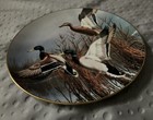 Danbury Mint Plate: 1988 "Hazy Ascent" by David Maass ~ Ducks Taking Flight — photo 3