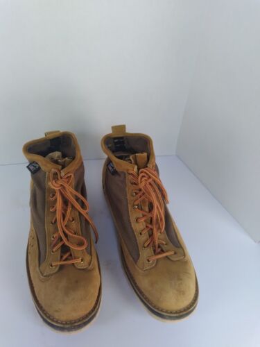 Danner Suede Leather Hiking Boots Vibram Sole Ankle Support Brown - Picture 3 of 11