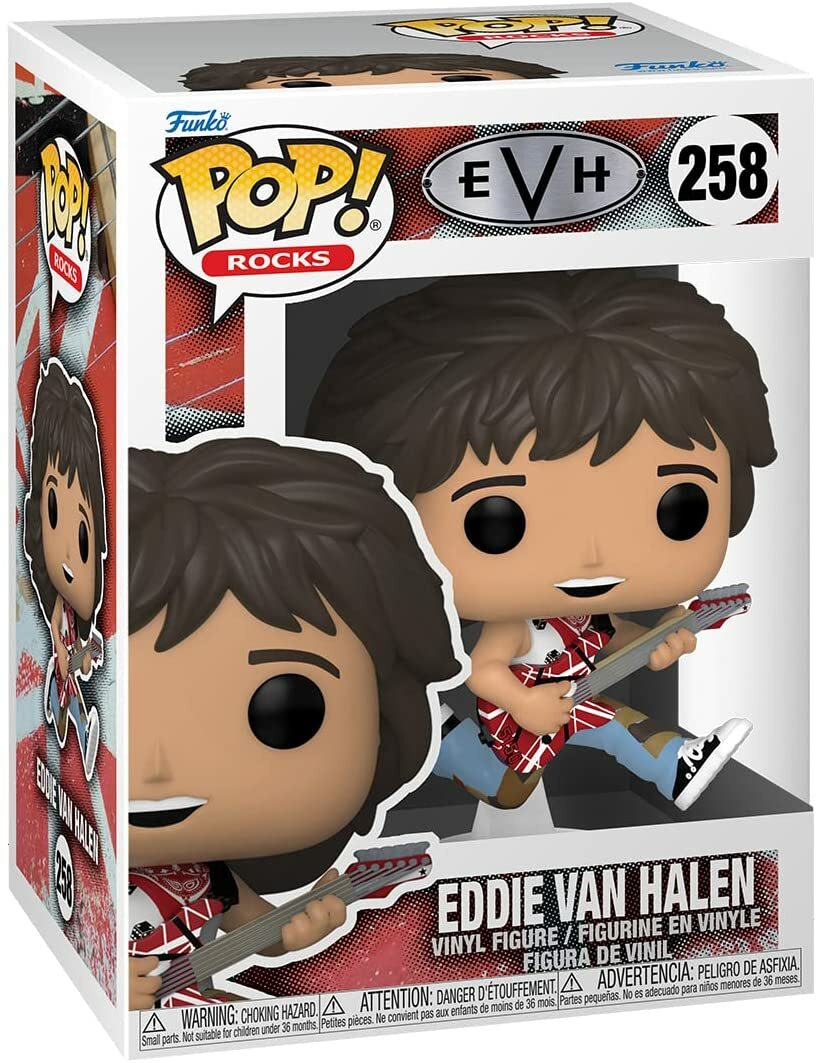Funko POP! ROCKS 258 エディ・ヴァン・ヘイレン フィギュア Eddie Van Halen EVH Rock Guitar Player POP! Rocks #258 Vinyl