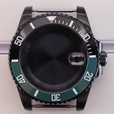 40mm Luxury Watch Case Sapphire Glass Ceramic Bezel For Seiko Nh35 2824 Movement