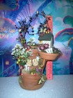 Fairy garden in terra cotta pot ... 11" tall — photo 1
