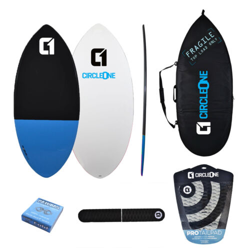 Circle One 117cm Eps Core Skimboard Package - Includes Bag, Handle Cushions & Wax - Picture 1 of 13