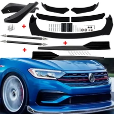 For Volkswagen Jetta Front Rear Bumper Lip Spoiler Body Kit Splitter Side Skirt