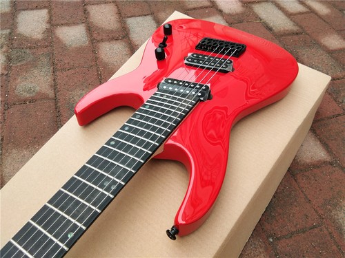 Fan Fretted 7 Strings Electric Guitar,Mahogany Body&Ebony Fingerboard 497 - Picture 3 of 6