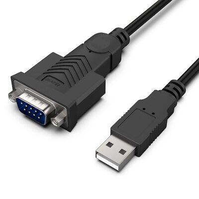 USB to Serial Adapter 6 Feet USB to RS-232 Male (9-pin) DB9 Serial Cable Pr