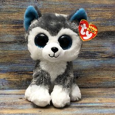 Ty Beanie Boos 6" SLUSH 2018 The Husky Dog Puppy Plush Stuffed Animal Toy