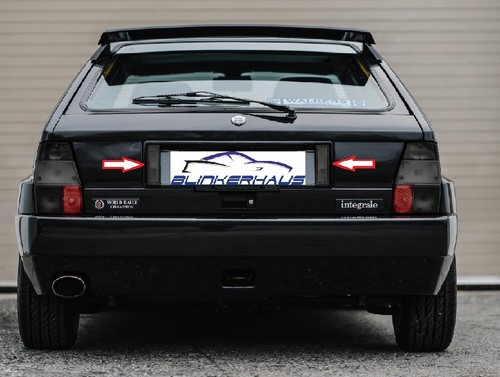 SMOKED Lancia Delta GT 4WD Turbo Integrale 16V Evo Rear Reversing Lights Lenses - Picture 4 of 4