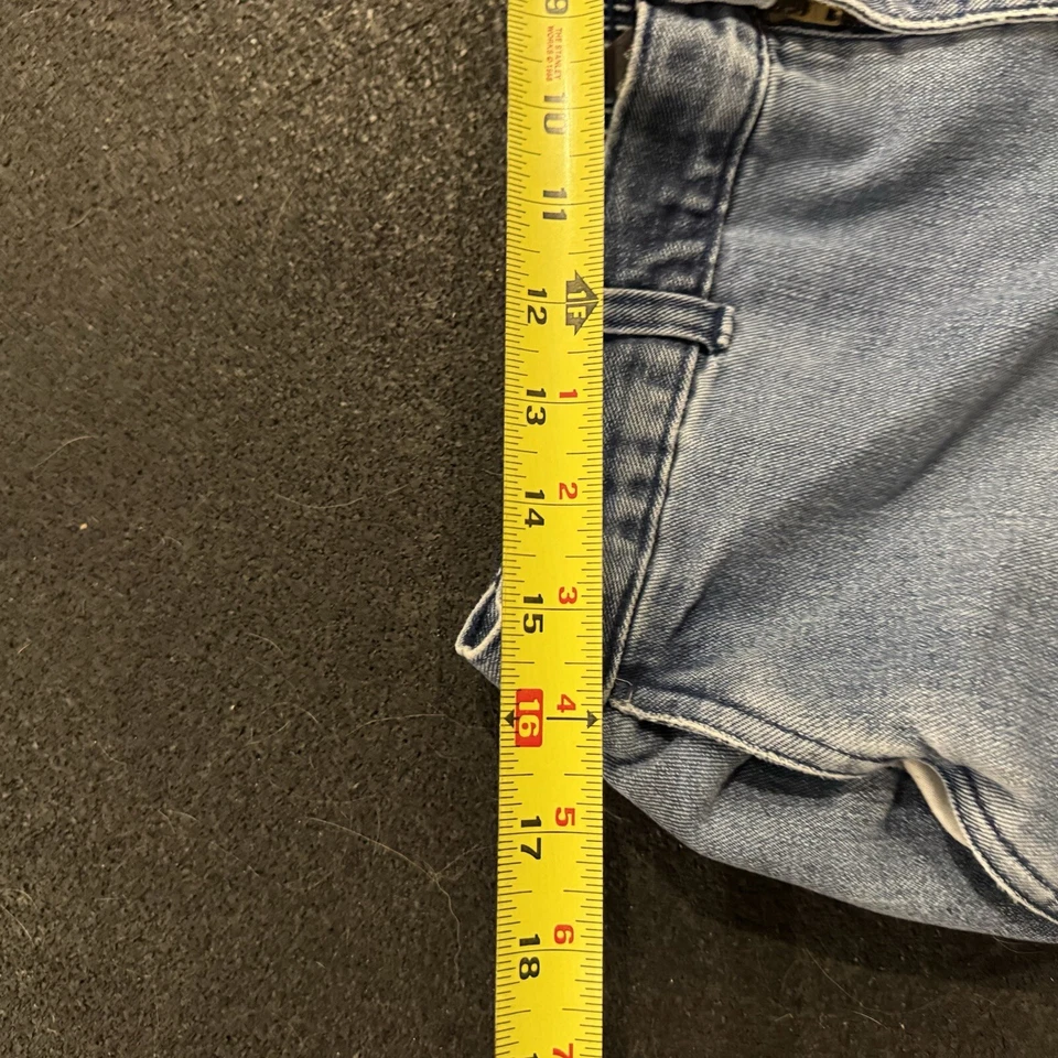 Мужские джинсы David Taylor 38x29 синие эластичные на талии плоские спереди расслабленные прямые ПУЗЫРЬКИ - Изображение 3 из 4