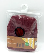 Vibrant Life Holiday Sweater Top XXS Dog / Cat Pet Maroon Hoodie Cold Weather