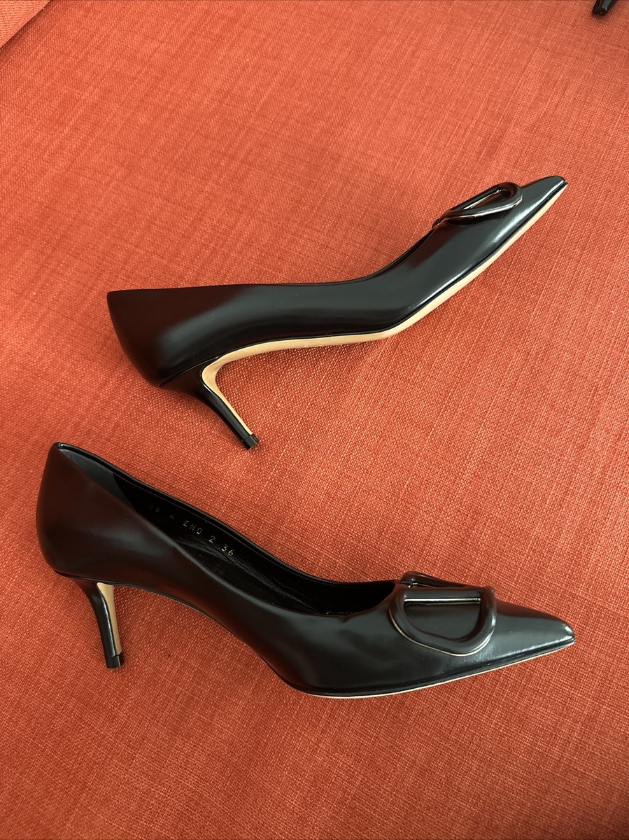 【関税&送料込】Valentino Garavani Black Leather Vlogo Pumps Valentino Garavani VLogo 60mm leather pumps In Black Leather