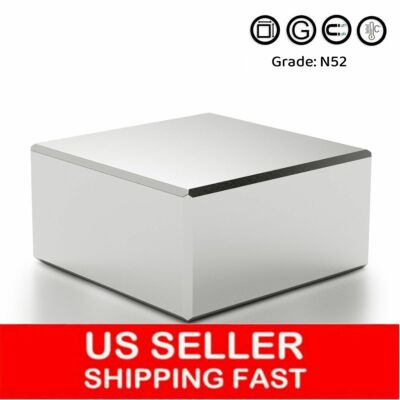 1.5'' Super Strong Large N52 Grade Neodymium Large Block Rare Earth 40x40x20mm US