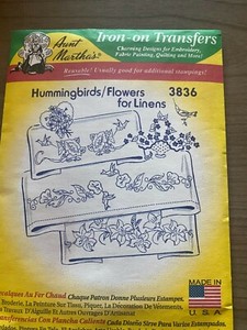 Hummingbirds/Flowers for Linens Cross Stitch Patterns