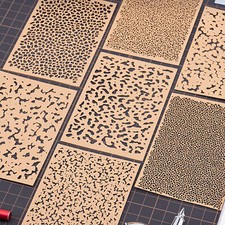 For 1/72 1/48 1/32 1/35 Engraved Paper DIY Model Spray Stencil Template Set