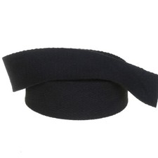 1.5-inch Black Thick Heavy Cotton Webbing  6 Yards 1.5"