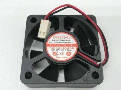 EVERCOOL EC5015SL12B DC12V 0.07A 50*15MM 50mm Axial Fan 2pin #F9