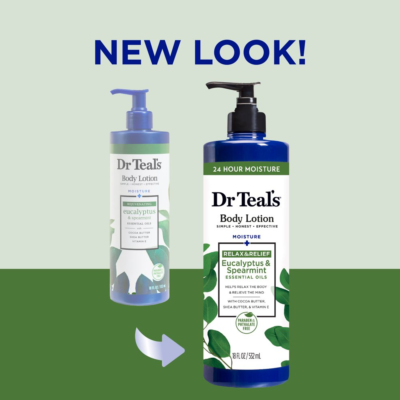 Dr Teals Body Lotion 24 Hour Moisture Eucalyptus Spearmint