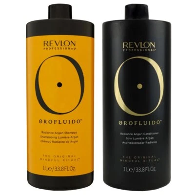 Revlon Orofluido Shampoo & Conditioner 1000 ml mit Arganöl Set