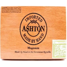 Ashton Magnum Empty Wooden Cigar Box 7.5" x 5.75" x 2.5"