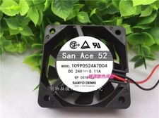 Sanyo San Ace 52 109P0524A7D03 DC24V 0.11A 5.2CM 2-Wire Inverter Cooling Fan