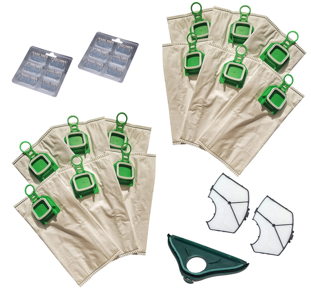 Sacchetti Folletto Vk150 Kit Ricambi Per Folletto VK140/VK150 - 6 Sacchetti Microfibra, Filtri E Profumini - Compatibile Vorwerk Sacchetti Aspirapolvere - Foto 4