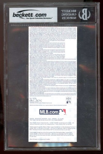 Game 3 World Series Full Ticket 2010 Giants Rangers October 30 #nno BGS 8.5 - Picture 2 of 2