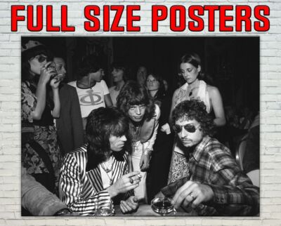 Bob Dylan Keith Richards Mick Jagger Foto - King Size Poster 30''x24'' #49