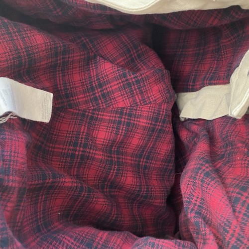 Pantalones forrados de franela a cuadros Woolrich para mujer talla 10 algodón caqui tostado - Imagen 8 de 8