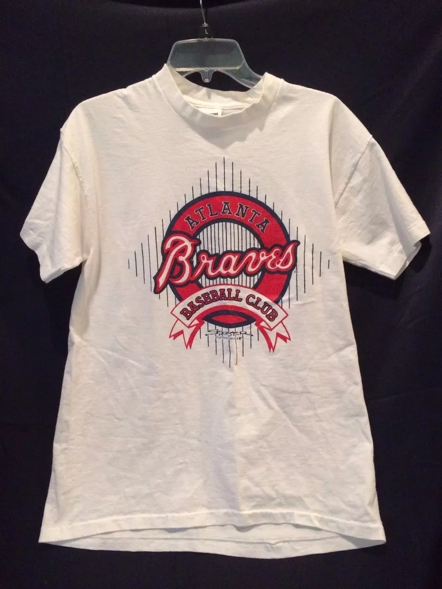 Atlanta Braves Tee Shirt Sz 42 44 L Lg by Starter USA Baseball Club T Shirt