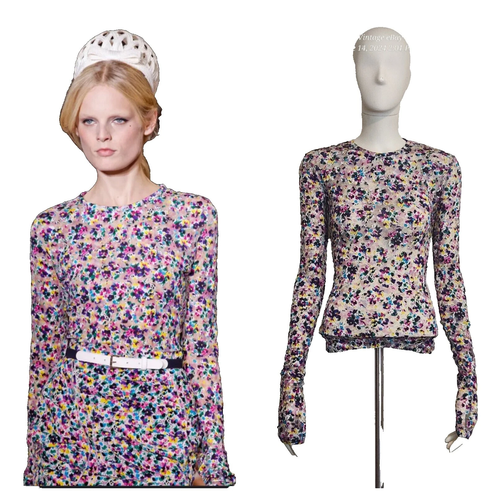 Tops florales para mujer Nina Ricci