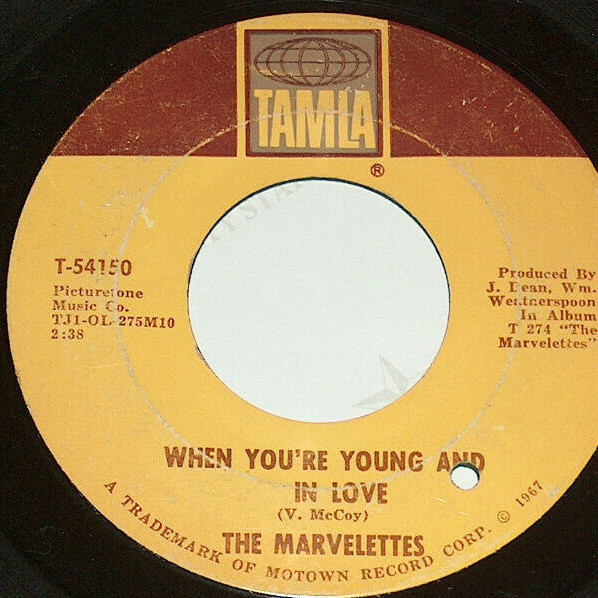 7” Marvelettes When Youre Young And In Love / The Day You Take One TMG609PROMO TAMLA MOTOWN プロモ /00080 The Marvelettes – When You're Young And In Love / The Day You Take