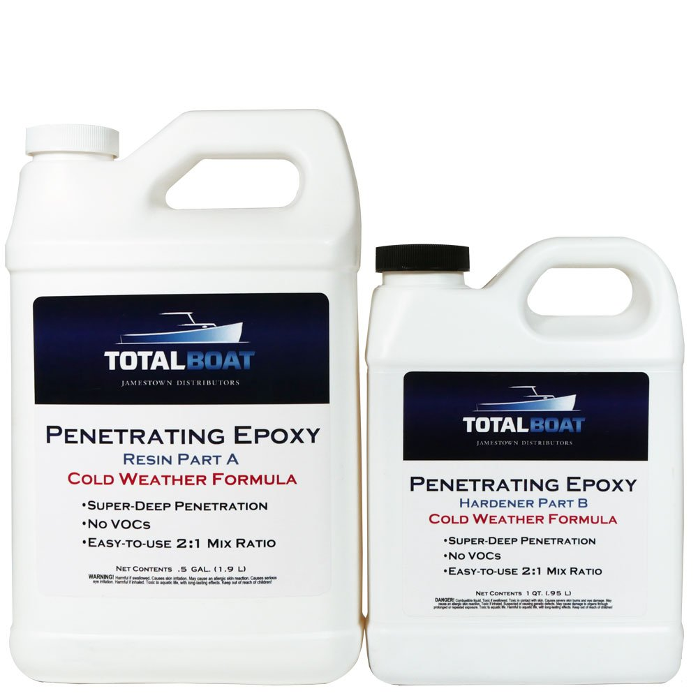 Totalboat Clear Penetrating Epoxy Wood Sealer Stabilizer for Rot Repair and Rest-image