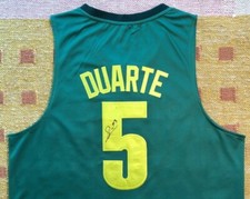 Chris Duarte Signed Autograph Oregon Ducks NCAA Jersey NBA Pacers 