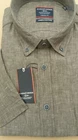 CASA MODA BROWN LINEN SHORT SLEEVE SHIRT 2xl 3073516 2xl 3XL4XL5XL6XL 7XL
