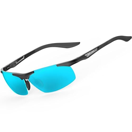 Men's Sunglasses Polarized Sport Glasses for golf fishing driving Metal Frame...