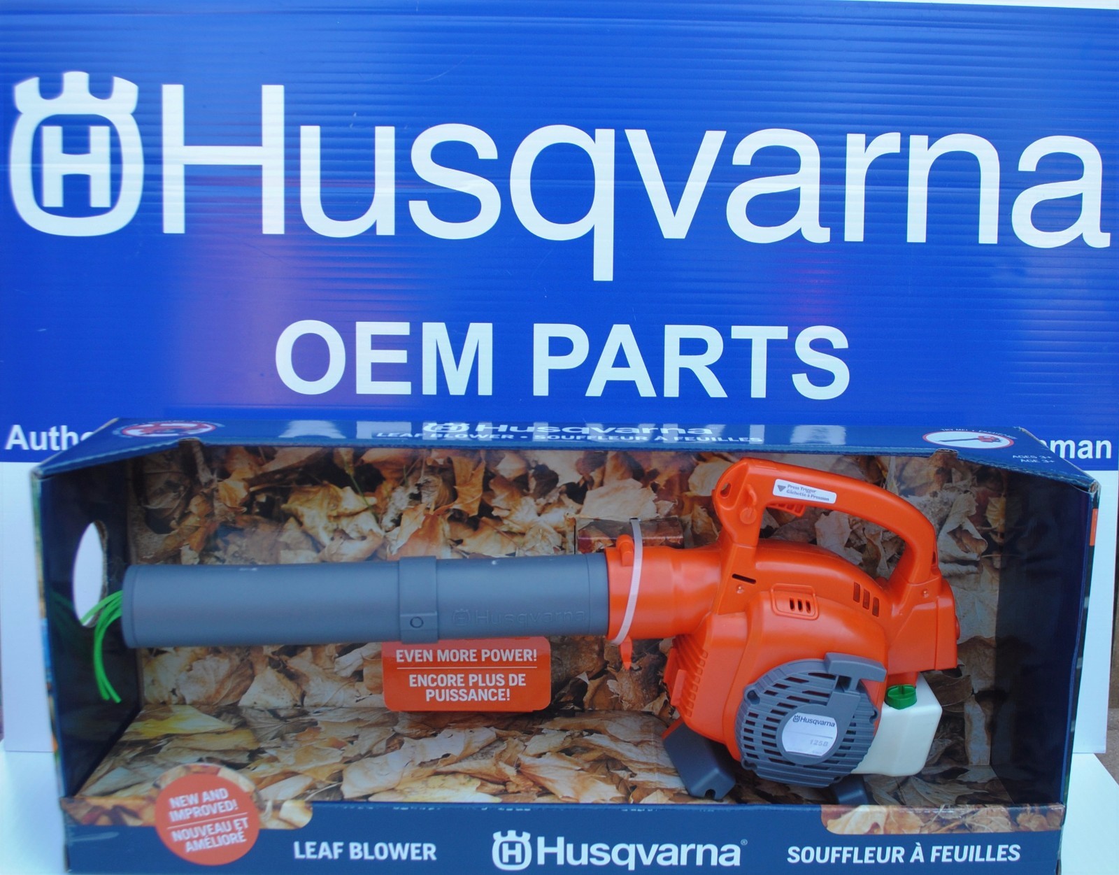 OVR Husqvarna OEM Toy Kids Battery Operated leaf blower