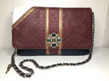 V°73 Elisabetta Armellin Borsa a tracolla in pelle multicolore Made in Italy RARA