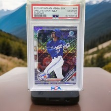 2019 Bowman Chrome Mega Orelvis Martinez #BCP-69 Mojo Refractor Blue Jays PSA 10
